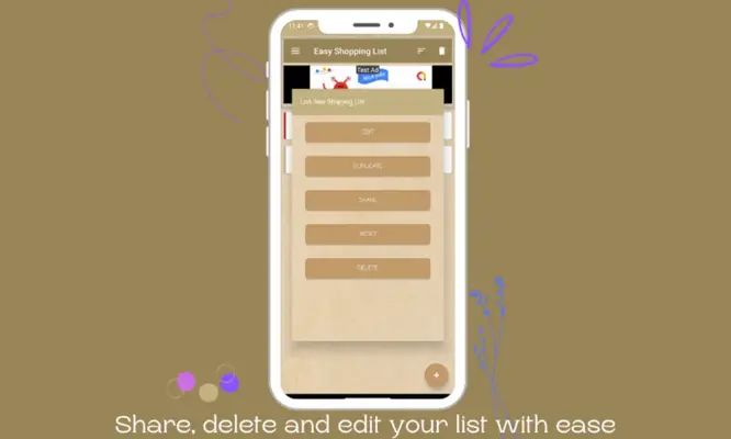 Easy Shopping List android App screenshot 2